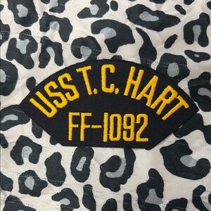 USS T.C. Hart embroidered naval Patch